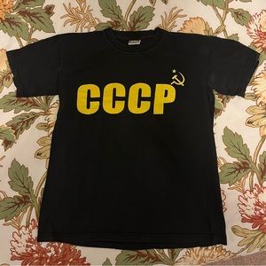 Soviet Union USSR CCCP souvenir T-shirt size small vintage